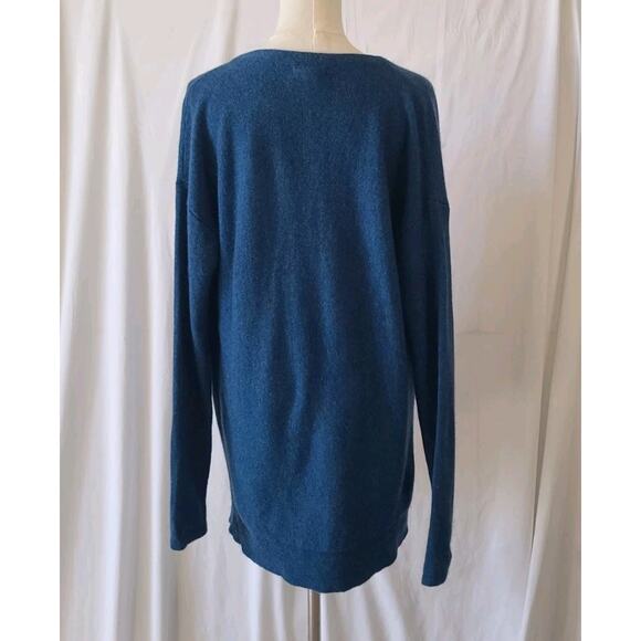Sundance Womens Dark Teal 100% Cashmere Drape Neck Sweater Small - Picture 4 of 5